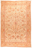 Antique Peach Turkish Oushak Area Rug