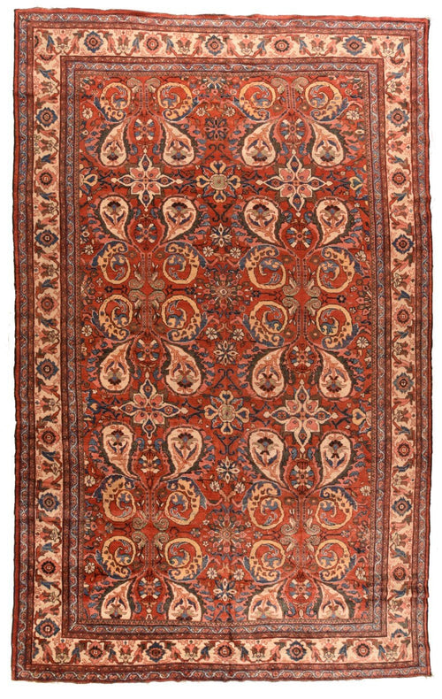 Antique Sultanabad Mahal Rug