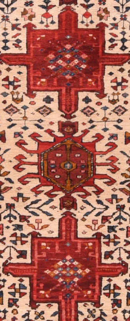 Semi Red Persian Karajeh Area Rug