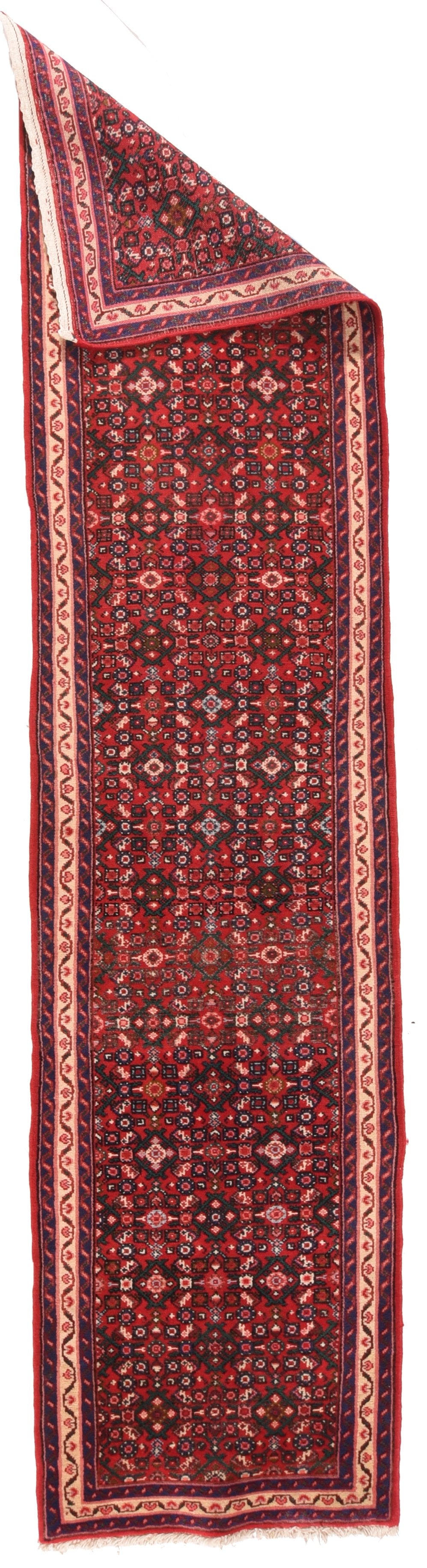 Semi Red Persian Hamedan Area Rug