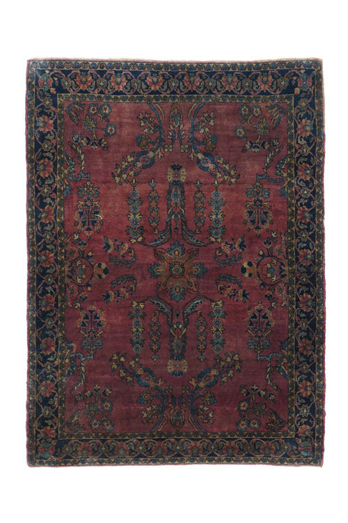 Fine Antique Persian Mohajeran Sarouk Rug
