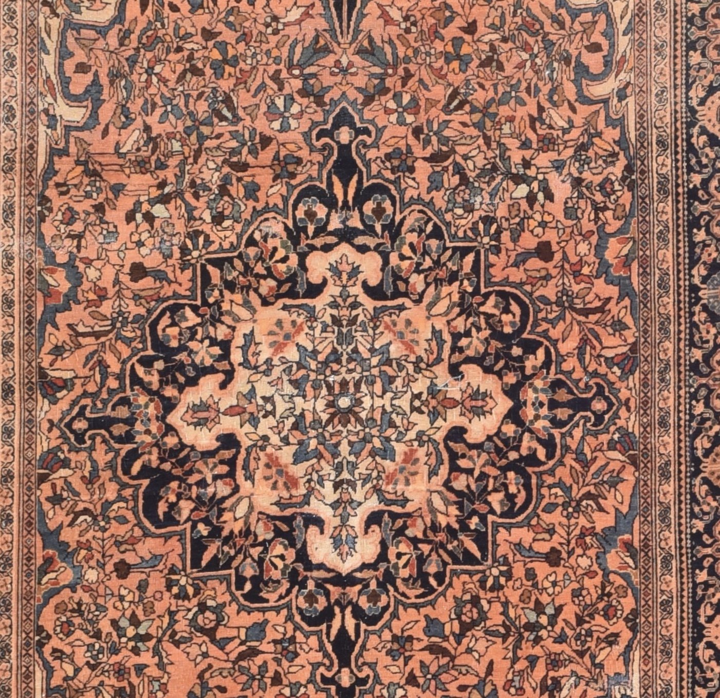 Antique Hand Made Farahan Sarouk Persian Rug