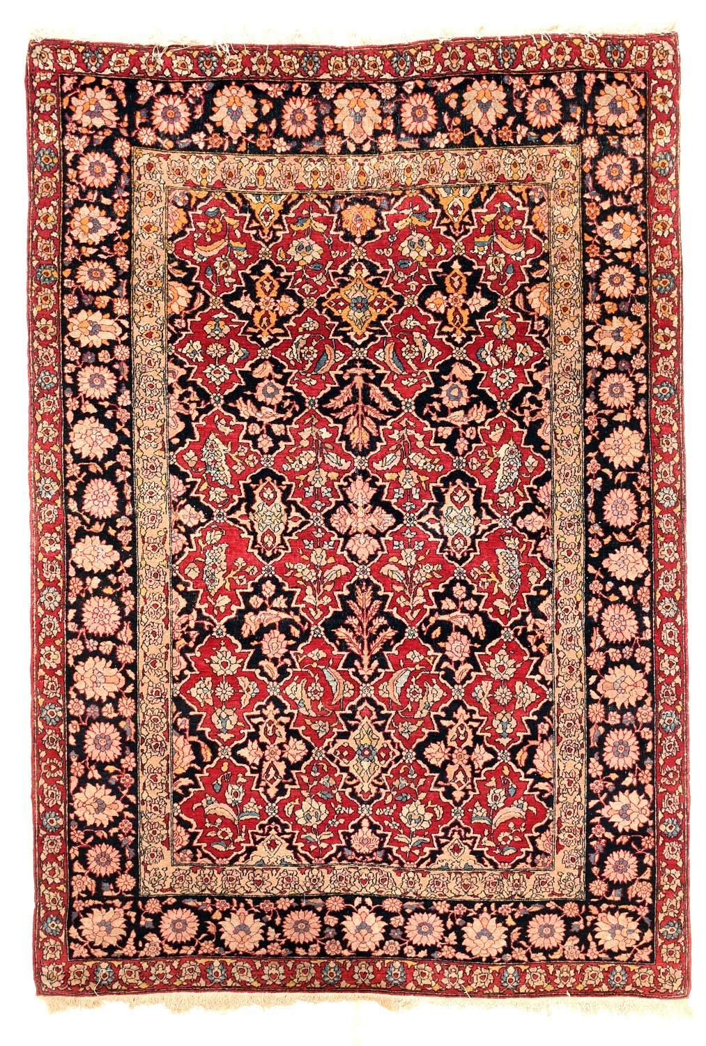 Antique Hand Made Isfahan Persian Rug