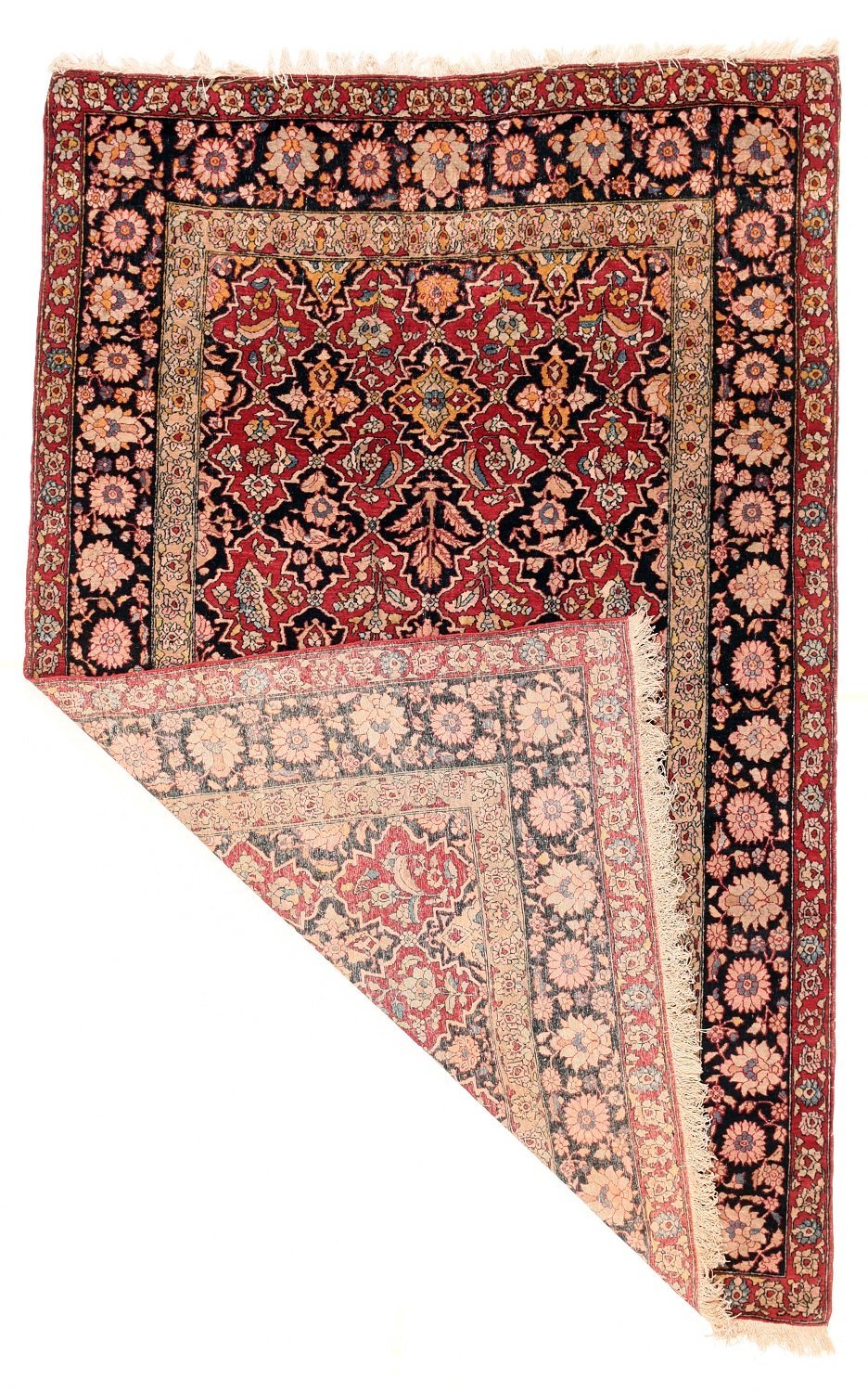 Antique Hand Made Isfahan Persian Rug