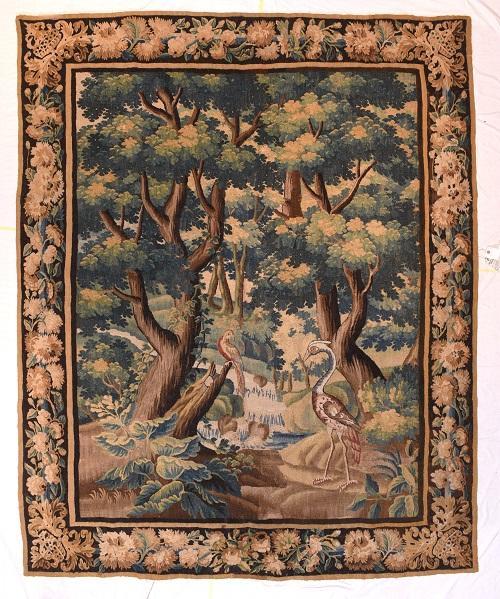 Antique Hand Made French Tapestry