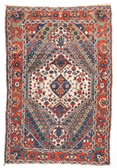 Antique Hand Made Bakhtiari Persian Rug