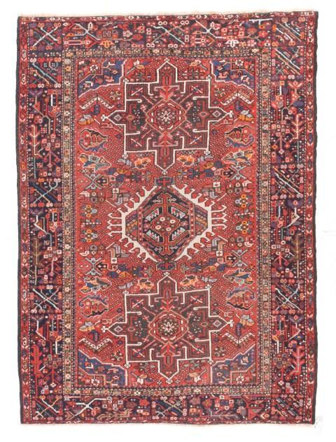 Antique Hand Made Karajeh Heriz Persian Rug