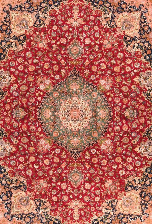Hand Made Tabriz  Gaharebagi Persian Rug