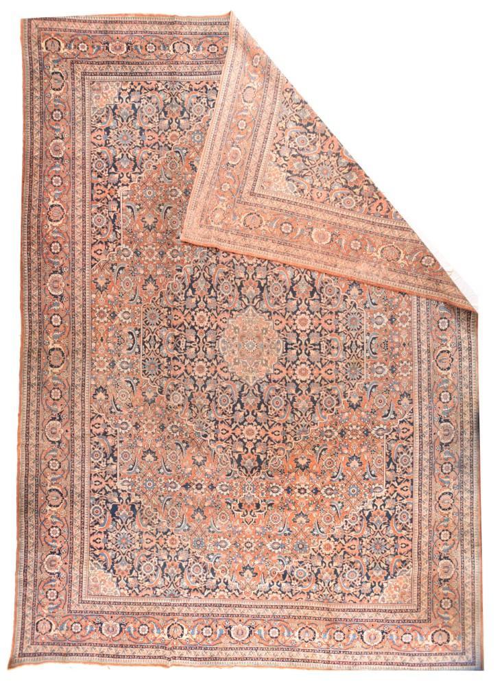 Antique Hand Made Tabriz Haji jalili Persian Rug