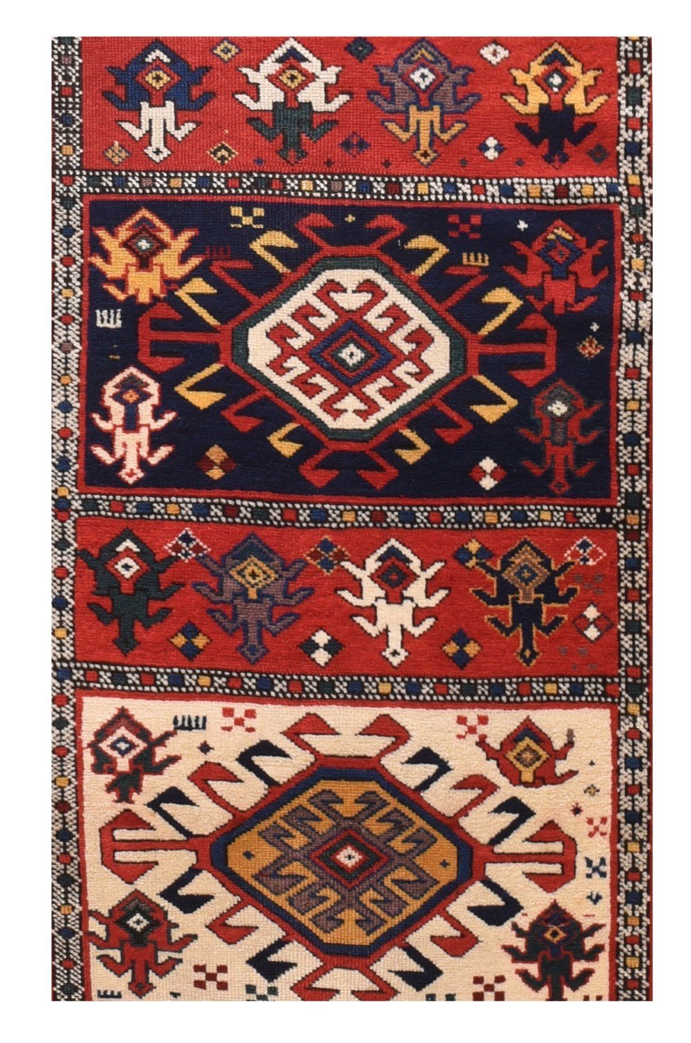 Antique Hand Made Kazak Russain Rug