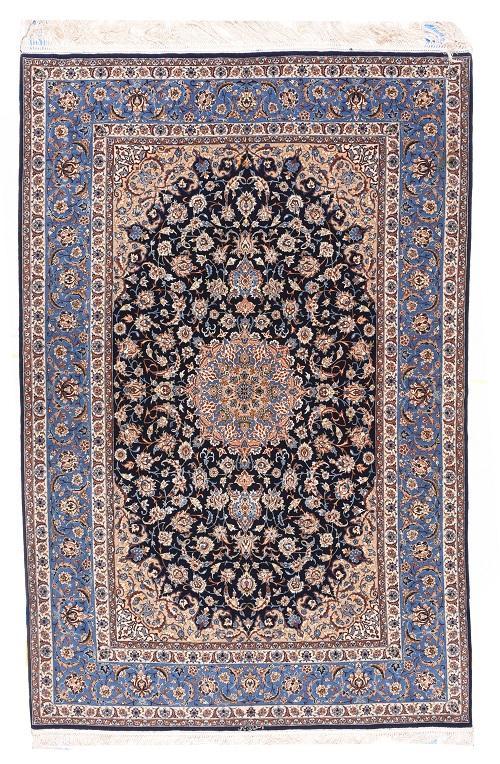 Semi Antique Hand Made Isfahan Persian Rug