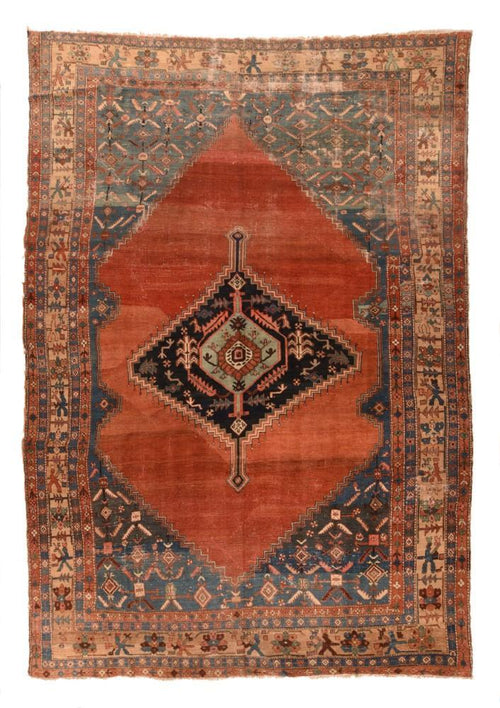 Antique Persian Bakshayesh , Size 9' 4" x 13' 9"
