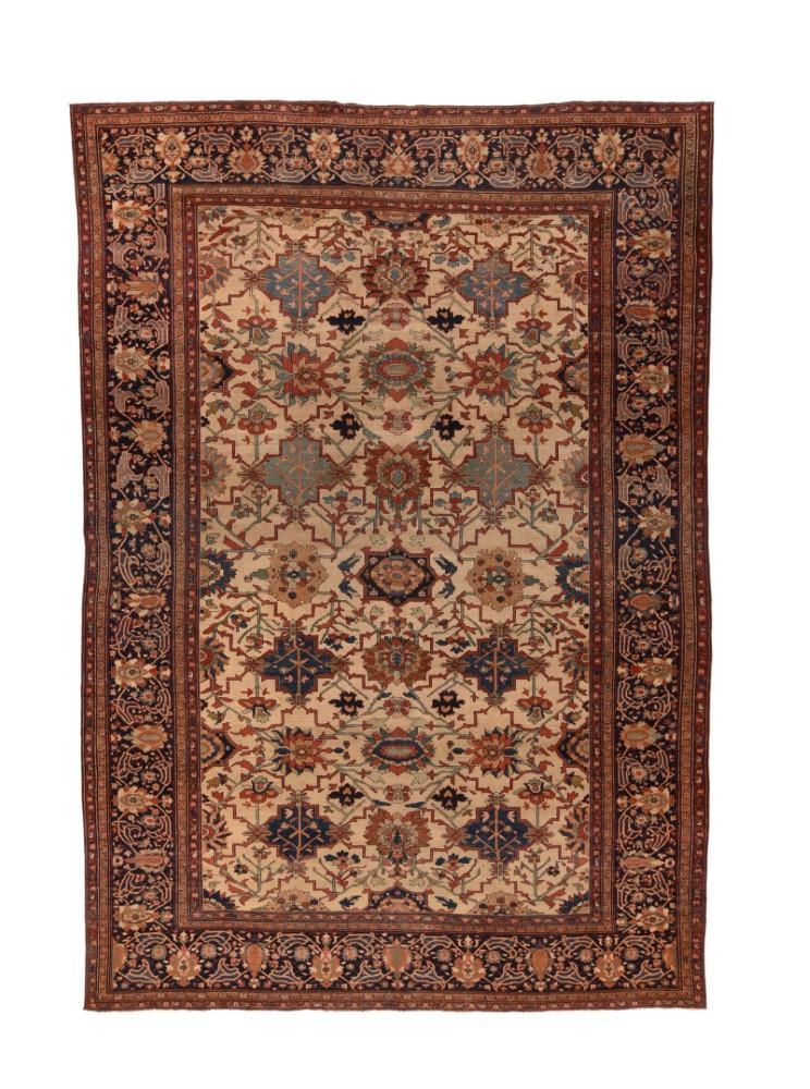 Antique Hand Made Farahan Sarouk Persian Rug