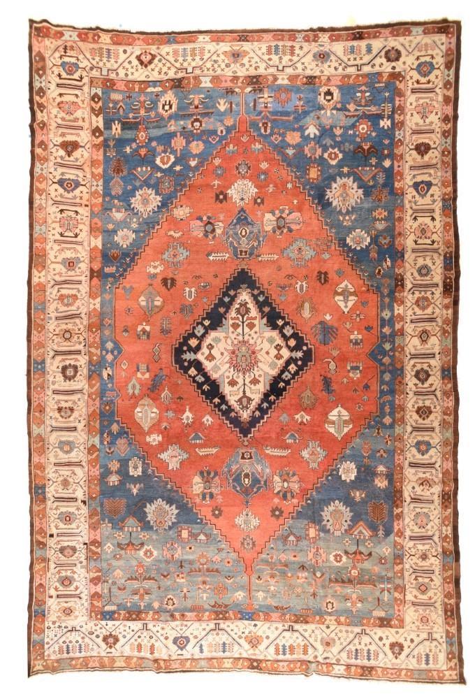 Antique Hand Made Bakshaish Persian Rug