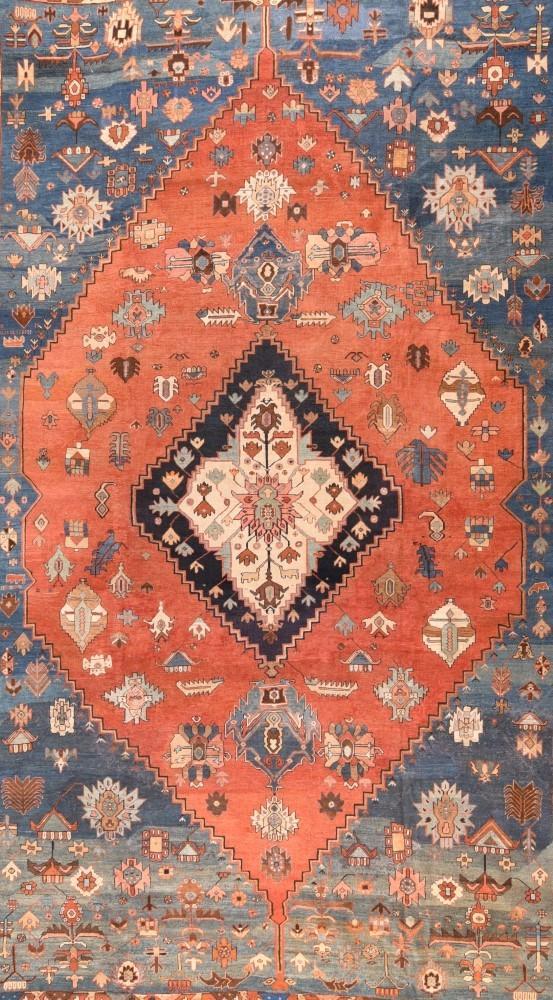 Antique Hand Made Bakshaish Persian Rug