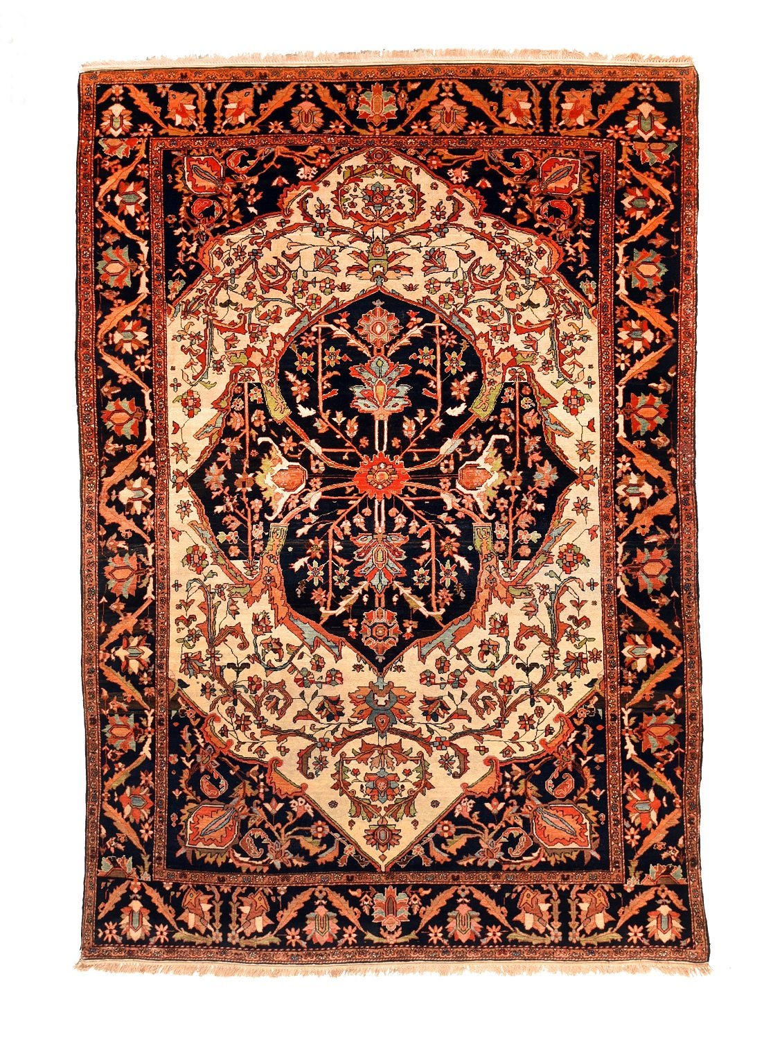 Antique Hand Made Farahan Sarouk Persian Rug