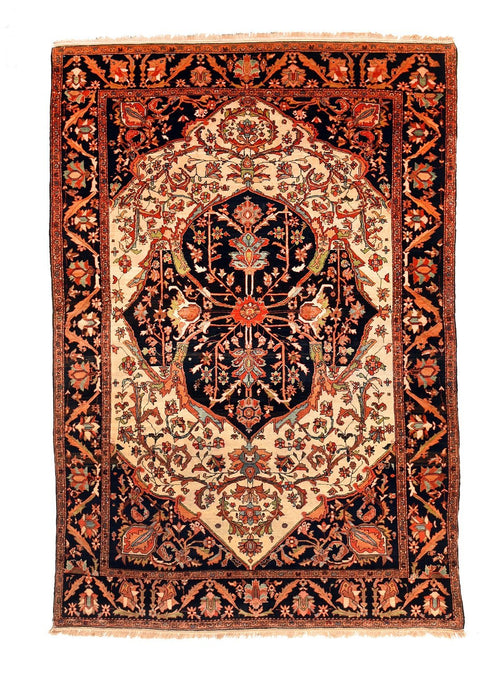Antique Hand Made Farahan Sarouk Persian Rug