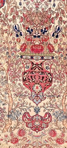 Antique Hand Made Isfahan Persian Rug