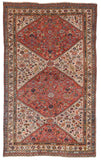 Antique Hand Made Kashkai / Kamseh Persian Rug
