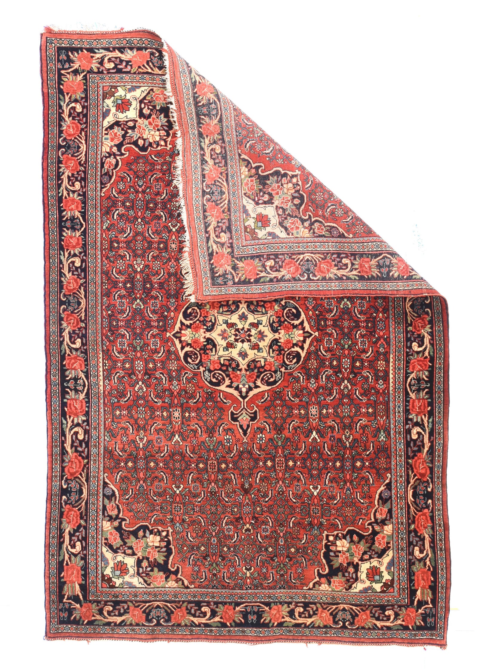 Antique Hand Made Bidjar Persian Rug