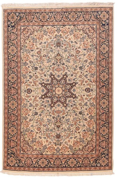 Hand Made Indo Kashan Design Indian Rug