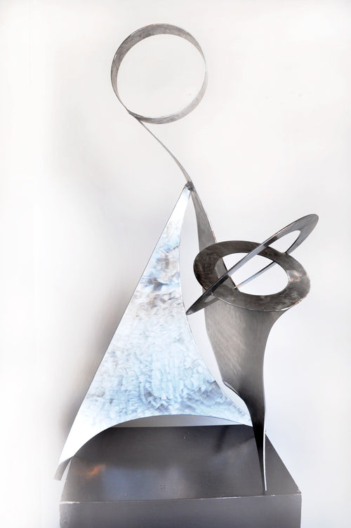 Delicate Balance. Steel Sculpture by Richard Binder.
